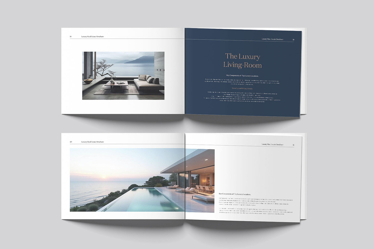 Luxury Real Estate Brochure Landscap, a Brochure Template by DesignCrest (Photo 8 of 12)