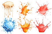 Watercolor Splash Blob Clipart, an Illustration by Designworld (Thumbnail 2 of 6)