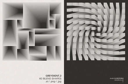 Greydient 2, an Object Graphic by kloroform