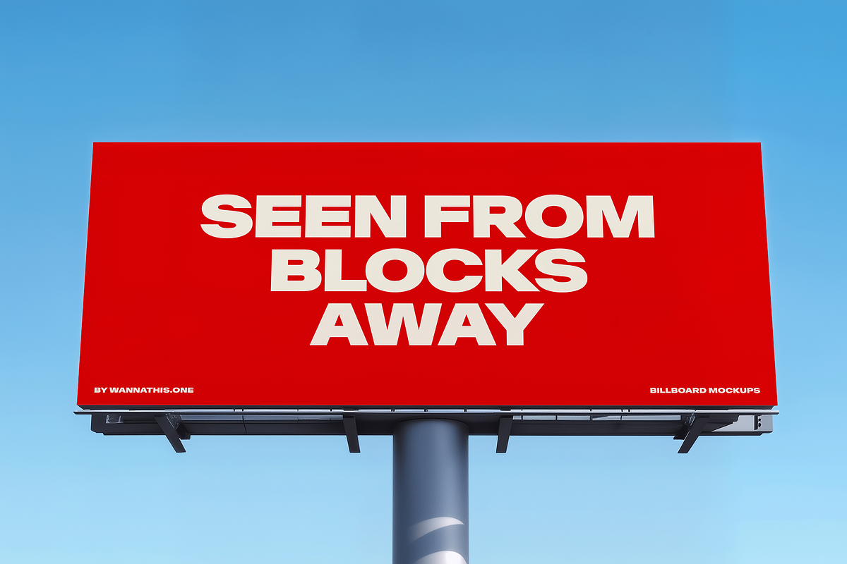 Street Outdoor Billboard Mockups, a Mockup by Wannathis.one (Photo 6 of 10)