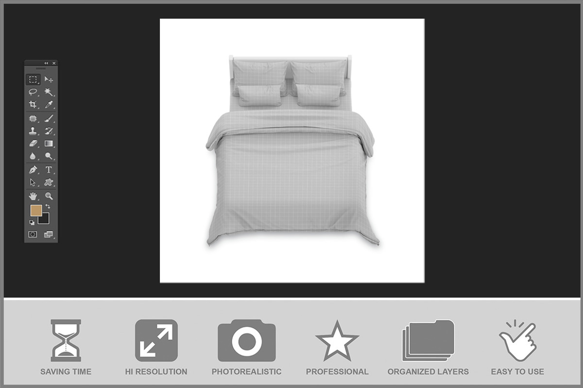 Bedding Design Mockup, a Product Mockup by Bruno's Shop (Photo 2 of 3)