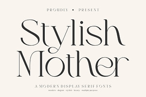 Stylish Mother - Display Serif Font