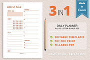 Weekly Planner Template, Canva, a Templates & Theme by Jaboor Magics (Thumbnail 1 of 4)