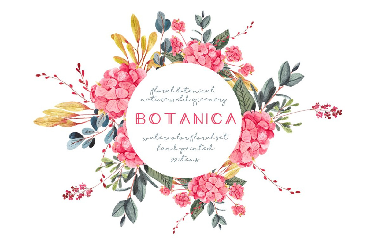 Watercolor floral bundle 2022, an Illustration by Charushella (Photo 6 of 7)