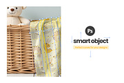 Baby Blanket Mockup Bundle (x8 PSD), an Apparel Mockup by Mockups Studio (Thumbnail 3 of 8)