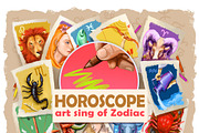 HOROSCOPE digital art ZODIAC SIGNS, an Animal Illustration by Dneprstock (Thumbnail 1 of 4)