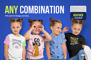 Realistic Kids Girl T-Shirt Mockups, a Shirt Mockup by Hi, Mock-Up! (Thumbnail 5 of 13)