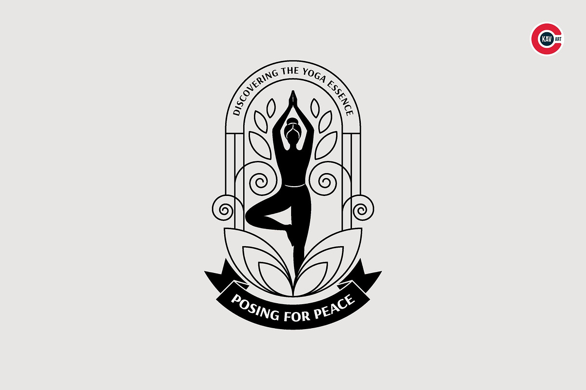 Badges or Emblem Logos for Yoga, a Branding & Logo Template by C-Kav (Photo 5 of 8)