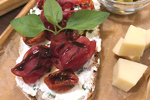 Delicious bruschetta