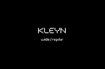 Kleyn, a Sans Serif Font by Reghardt