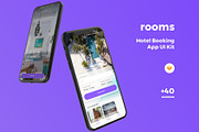 Rooms Hotel UI Kit, an UI Kit Template by uicube (Thumbnail 1 of 3)