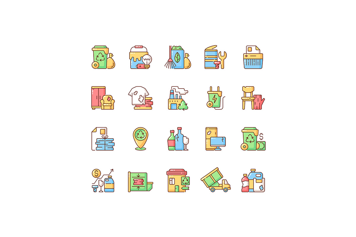 Environmental problems and solutions, an Outline Icon by IMG Visuals (Photo 12 of 23)