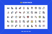 Accessibility icons, an Outline Icon by Wencory (Thumbnail 1 of 2)