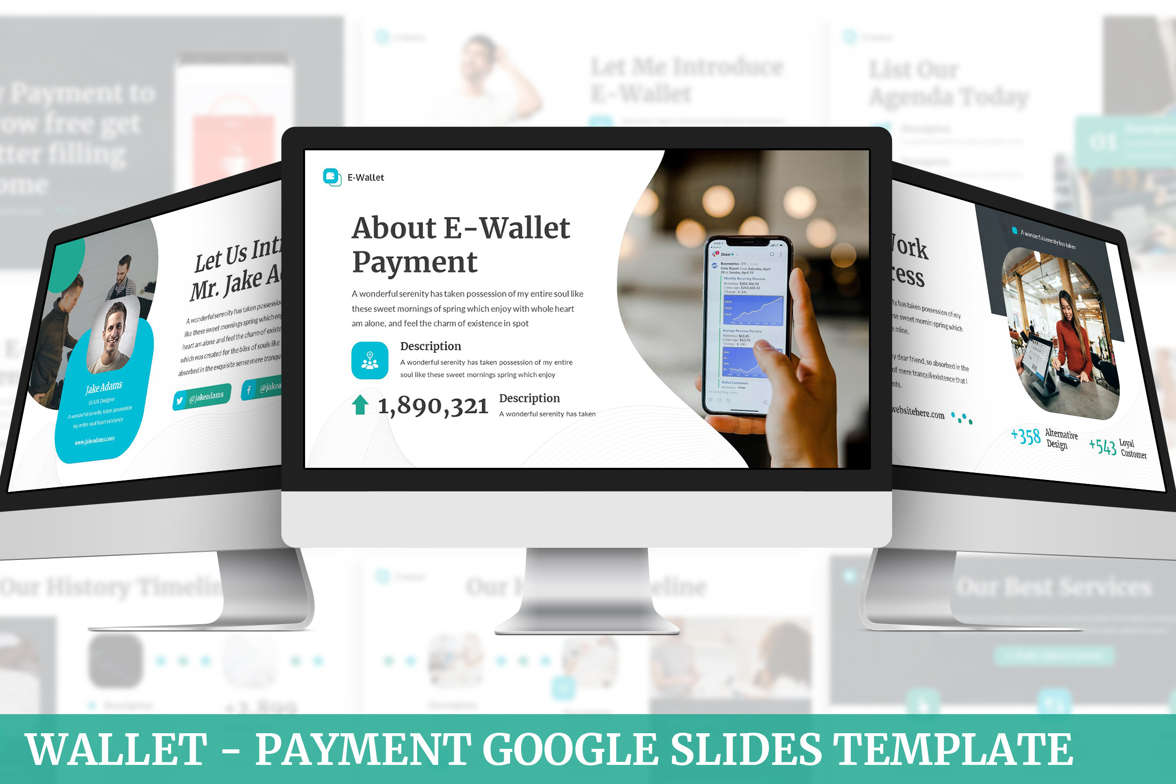 Wallet - Payment Google Slides, a Presentation Template by SlideFactory