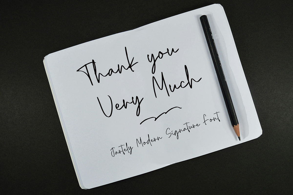 Jartely Font, a Script Font by Zelda Graphic (Photo 10 of 10)