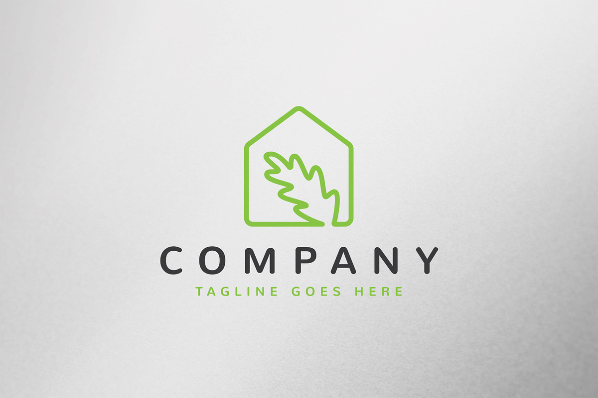 Oak Leaf House Logo Design, a Branding & Logo Template by C_Monica (Photo 1 of 3)