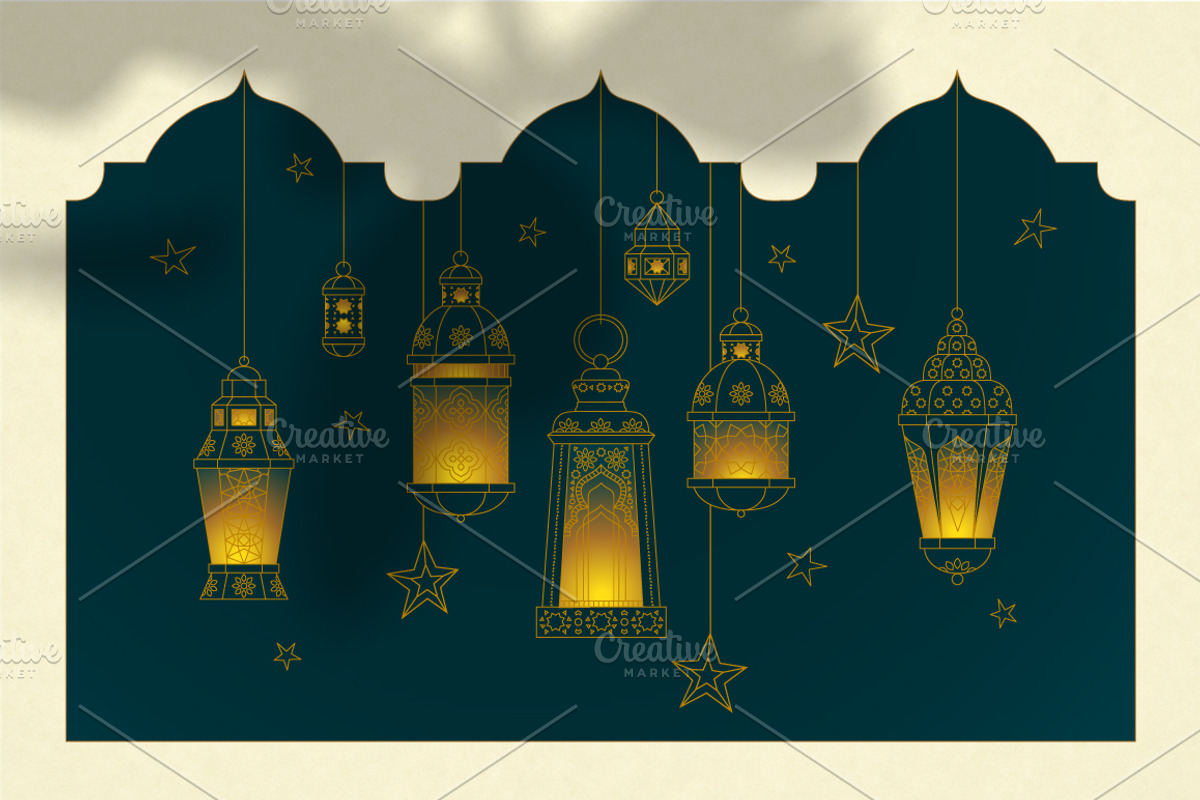 Ramadan Kareem Collection. Elements, a Decorative Illustration by O'Gold! (Photo 3 of 15)