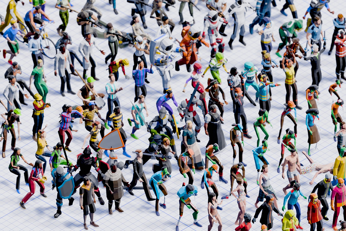 Low Poly Rigged Animated Compilation, a Characters & Person 3D Model by Studio Ochi (Photo 5 of 10)