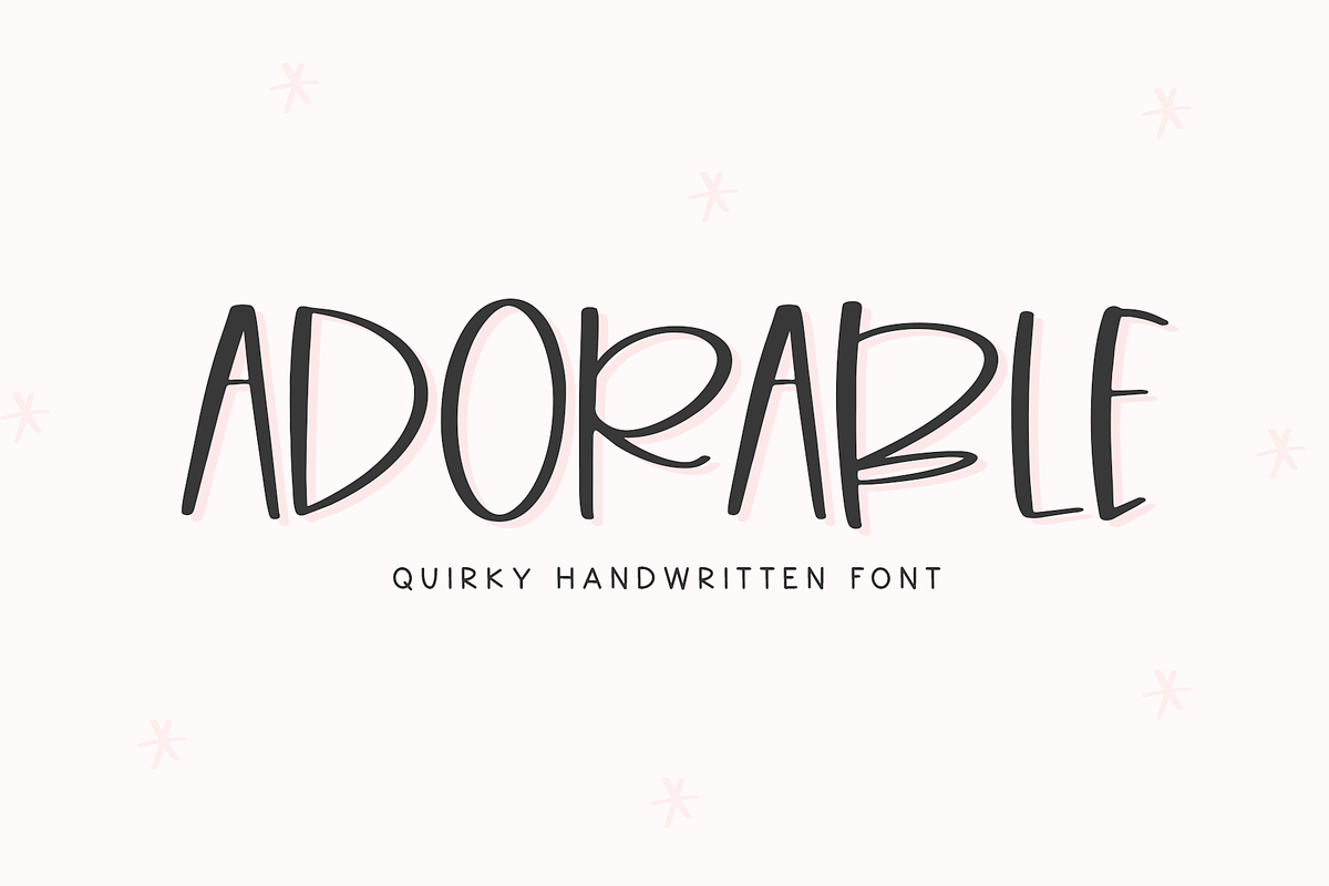 Adorable | Quirky Handwritten Font, a Font by KA Designs (Photo 1 of 8)