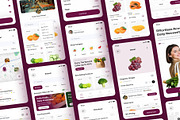 Freshmart Ecommerce GroceryMobileApp, an UI Kit Template by Creative Perspective (Thumbnail 5 of 6)