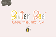 Butter Bee | Playful Kids Font, a Sans Serif Font by Honey & Jazz Co. (Thumbnail 1 of 9)