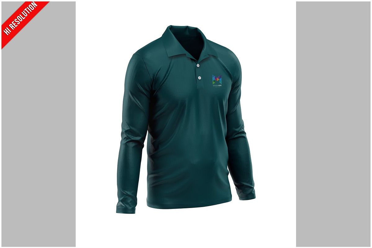 Cotton Longsleeve Mockup, an Advertising Mockup by Bruno's Shop (Photo 1 of 3)