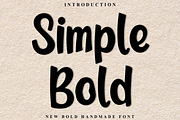 Simple Bold, a Script Font by FreshTypeINK (Thumbnail 1 of 8)