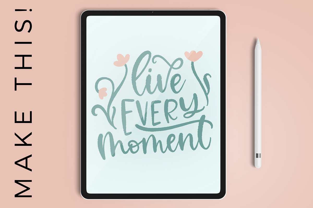 Procreate Lettering Brushes, a Brush Add-On by Beck McCormick (Photo 8 of 18)