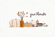 Neutral Fall Decor, a Decorative Illustration by plaidGecko (Thumbnail 3 of 3)