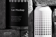 500ml Can Mockup | Brick Scene, a Packaging Mockup by AY Mock-Ups (Thumbnail 4 of 7)