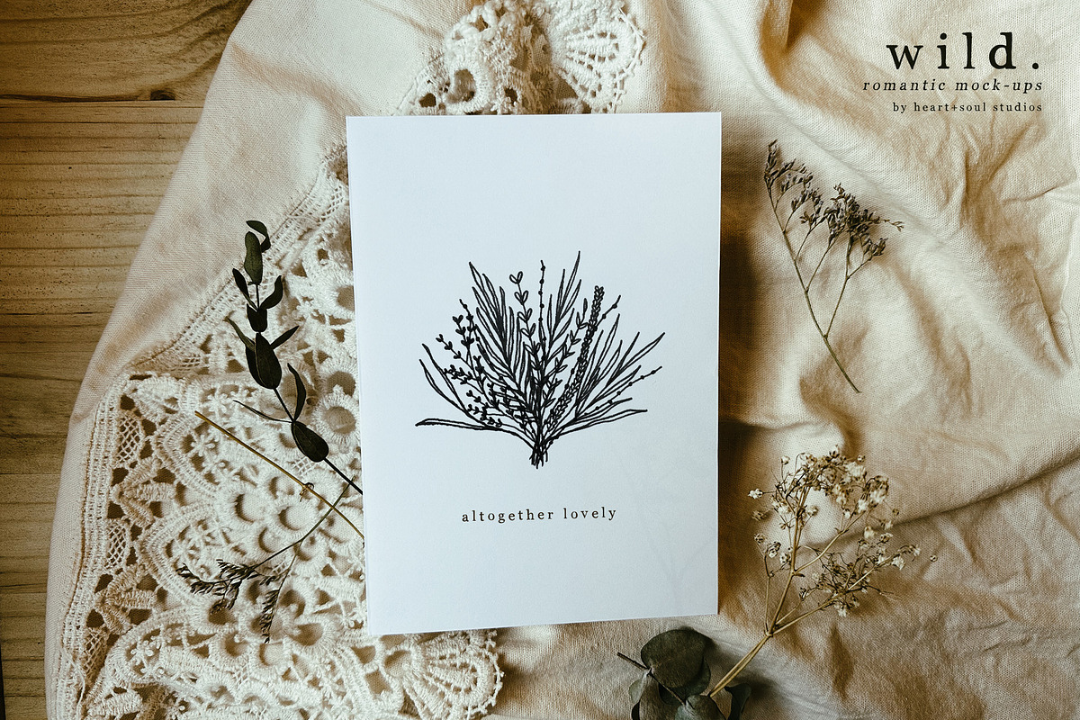 wild | romantic mock-ups, a Mockup by Heart + Soul Studios (Photo 2 of 7)
