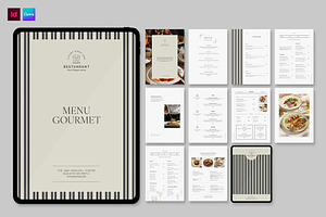 Digital Menu Template, a Brochure Template by BrandPacks