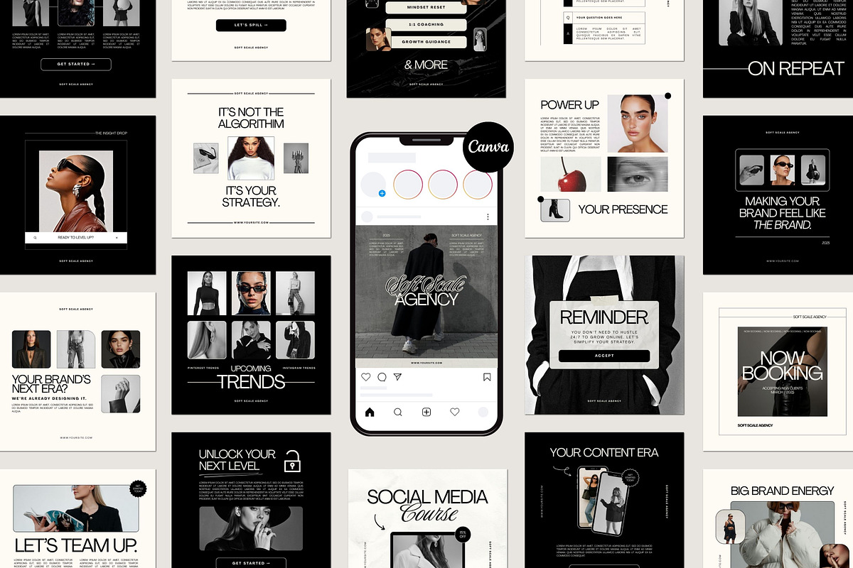 Coaching Instagram Canva Template, a Social Media Template by Deb Creative Studio (Photo 1 of 9)