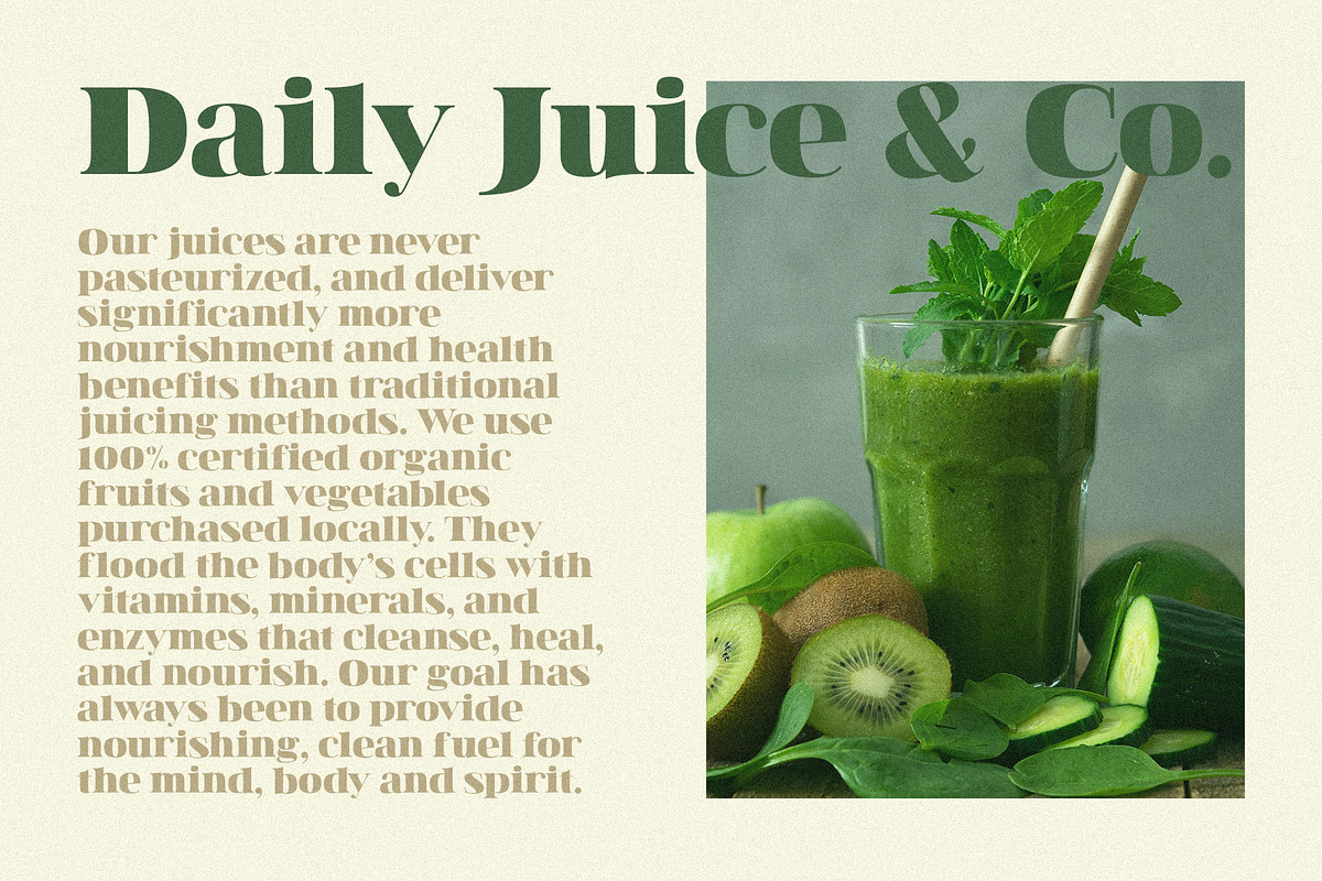 Junie | A High-Contrast Serif Font, a Serif Font by Blythe Green (Photo 8 of 12)