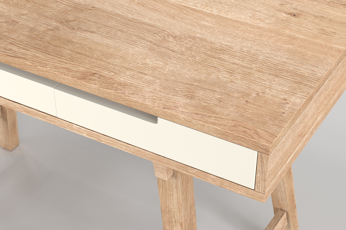 Scandinavian Desk 03, a Furniture 3D Model by maxtracing2 (Photo 6 of 11)