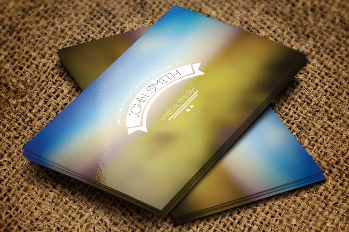 Blurred Business Card, a Business Card Template by Crazyleaf (Photo 2 of 4)