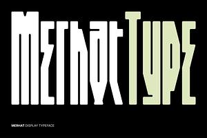Merhat | Condensed Display Font