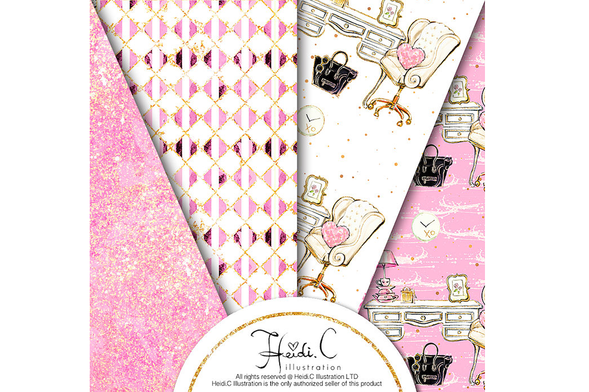 Lady Boss Paper Pack, a Pattern Graphic by HeidiCIllustration (Photo 4 of 6)