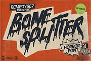Bone Splitter - Horror Font, a Font by Remedy667 (Thumbnail 1 of 9)