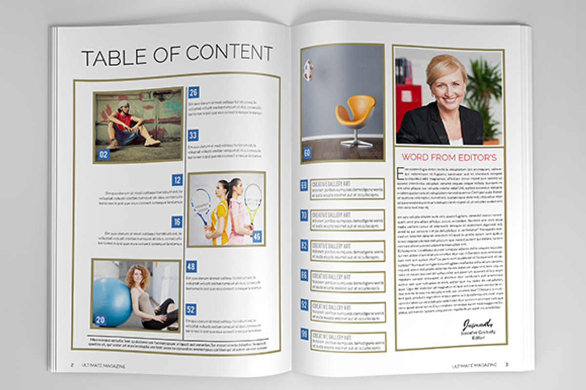 Ultimate Magazine Template, a Magazine Template by DesignCorner (Photo 2 of 5)