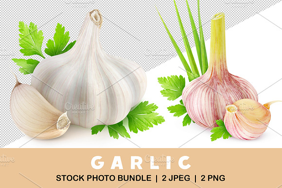 Fresh Garlic Head And Clove