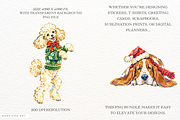 Christmas Dogs PNG, an Animal Illustration by Markicha Art (Thumbnail 2 of 5)