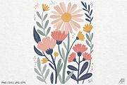 Boho Retro Flower Sublimation Bundle, an Illustration by Actual Pixel (Thumbnail 11 of 13)
