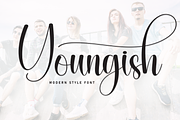 Youngish | Script Font, a Handwritten Font by Scratchones (Thumbnail 1 of 9)