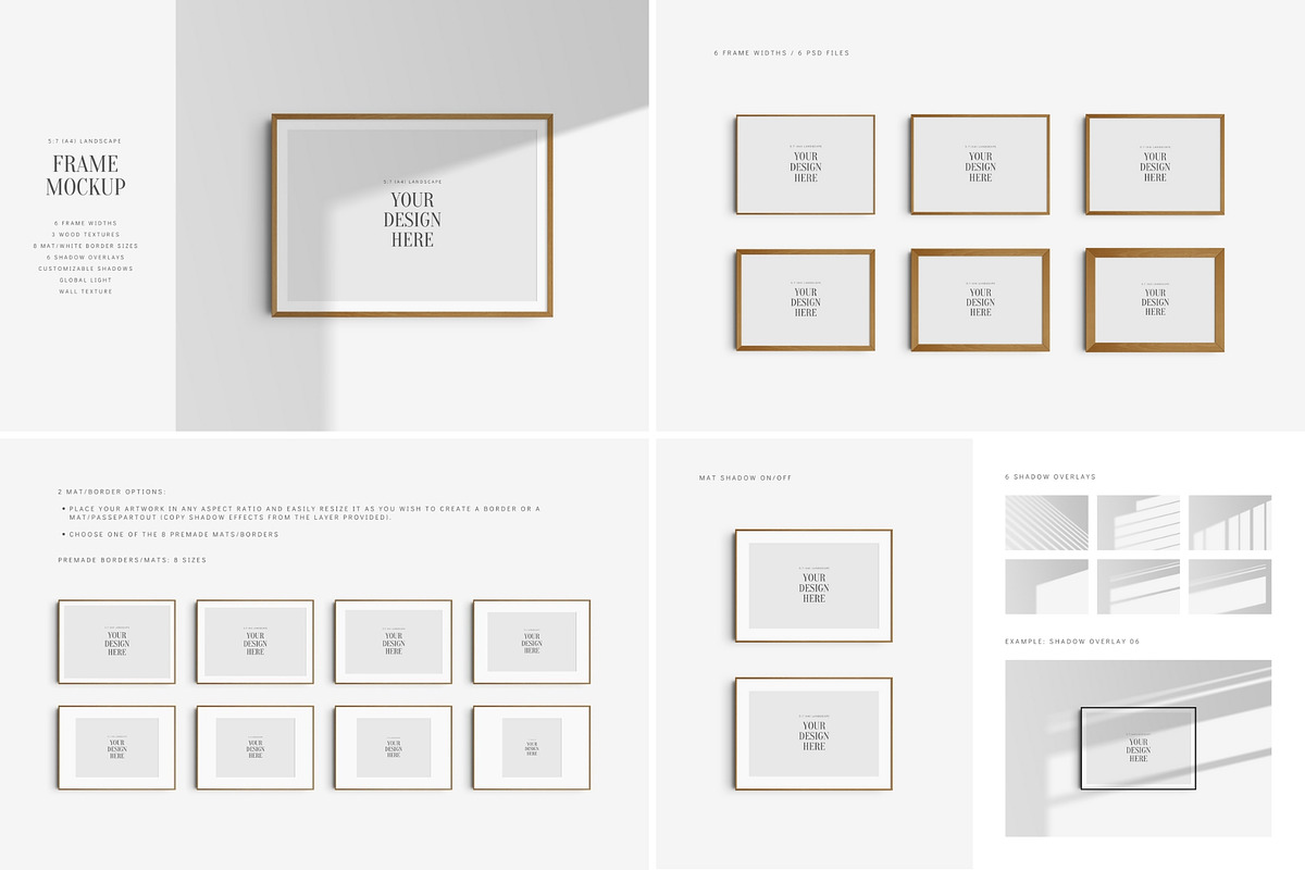 5:7 | 7:5 | A4 Frame Mockup Bundle, a Mockup by DESIGN BY nube (Photo 5 of 10)