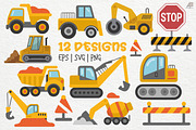 Construction Vehicles SVG PNG Bundle, a Transportation Illustration by Actual Pixel (Thumbnail 3 of 3)