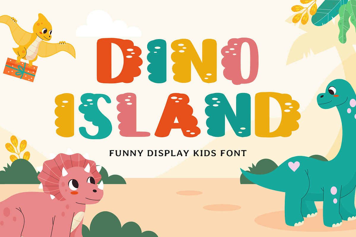 DINO ISLAND - Dino Font, a Handwritten Font by Mozatype (Photo 1 of 8)