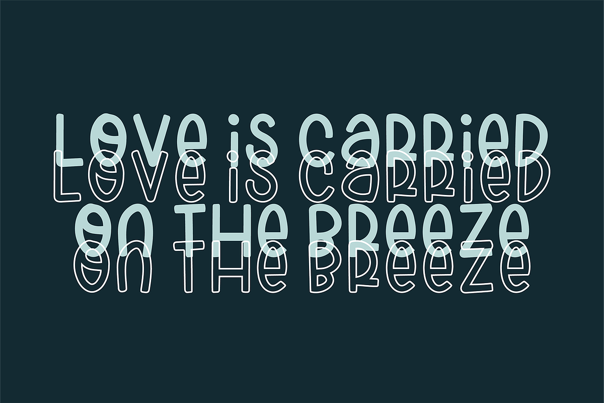 SPRING BREAK Sans Serif Outline Duo preview 7