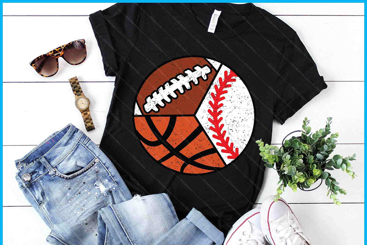 Football Baseball Basketball Player, a Graphic by Creativeusart (Photo 1 of 4)