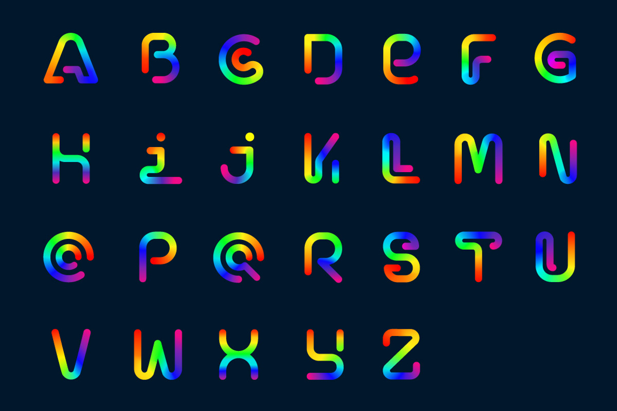 Rainbow logo alphabet, a Branding & Logo Template by PLSTD. (Photo 4 of 4)